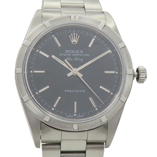 黑色錶盤 不鏽鋼 Air King 腕錶【ROLEX 勞力士】 14010