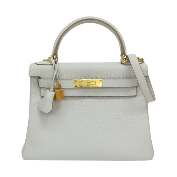 珍珠灰 TOGO牛皮 Kelly 28 兩用包 H024979CC80 D刻【HERMES 愛馬仕】 H024979CC80