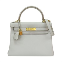 珍珠灰 TOGO牛皮 Kelly 28 兩用包 H024979CC80 D刻【HERMES 愛馬仕】 H024979CC80