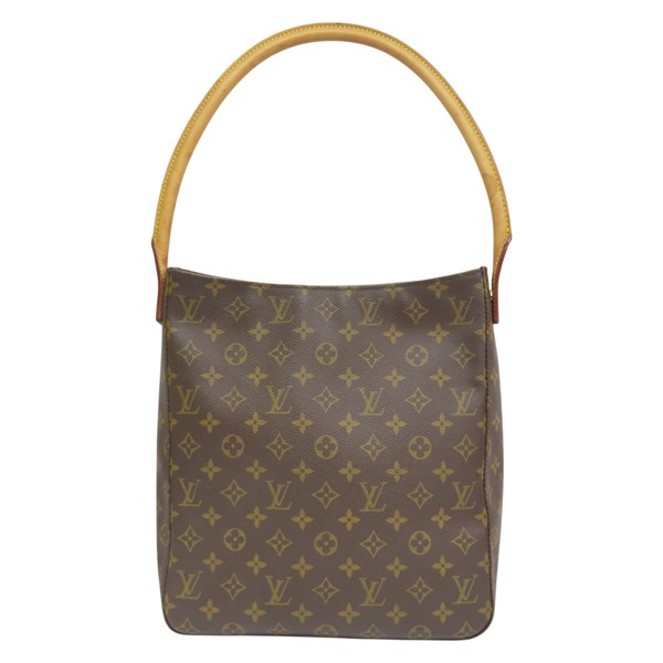 棕色 原花帆布 LOOPING GM 肩背包 M51145【LOUIS VUITTON LV 路易威登】 M51145