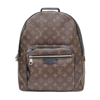棕色 原花Macassar帆布 Josh 後背包【LOUIS VUITTON LV 路易威登】 M41530