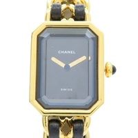 黑色錶盤 皮革鍊帶 Premiere L 腕錶【CHANEL 香奈兒】 H0001