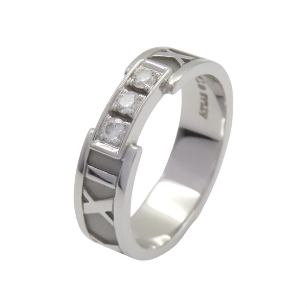 18K白金 3PD 鑽石 Atlas 戒指 【Tiffany & Co 蒂芬妮】