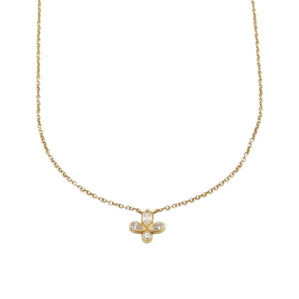 18K黃金 鑽石 Fleur de Lis 項鍊【Tiffany & Co 蒂芬妮】