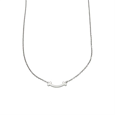 18K白金 T Smile Mini 項鍊【Tiffany & Co 蒂芬妮】