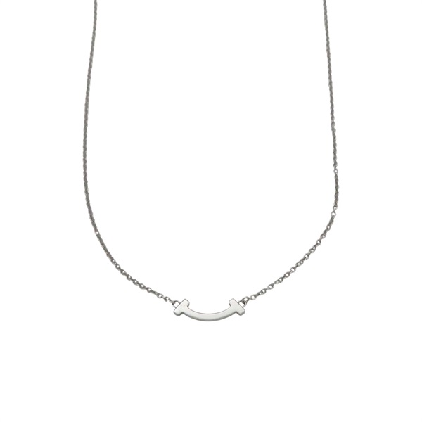 18K白金 T Smile Mini 項鍊【Tiffany & Co 蒂芬妮】