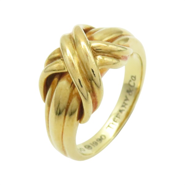 18K黃金 X型 戒指.【Tiffany & Co 蒂芬妮】