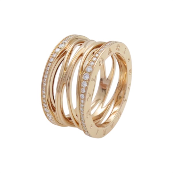 18K玫瑰金 鑽石 B-zero1 Ring Legend 戒指【BVLGARI 寶格麗】 AN858125