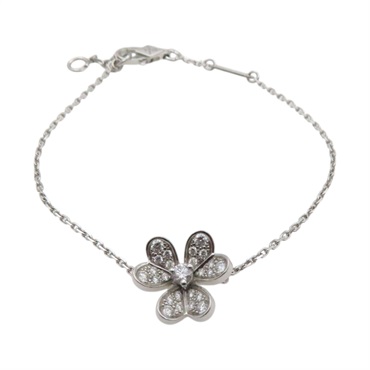 18K白金 鑽石 Mini Frivole Bracelet Diamond 手鍊【Van Cleef & Arpels 梵克雅寶】 VCARP3W200