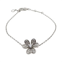18K白金 鑽石 Mini Frivole Bracelet Diamond 手鍊【Van Cleef & Arpels 梵克雅寶】 VCARP3W200