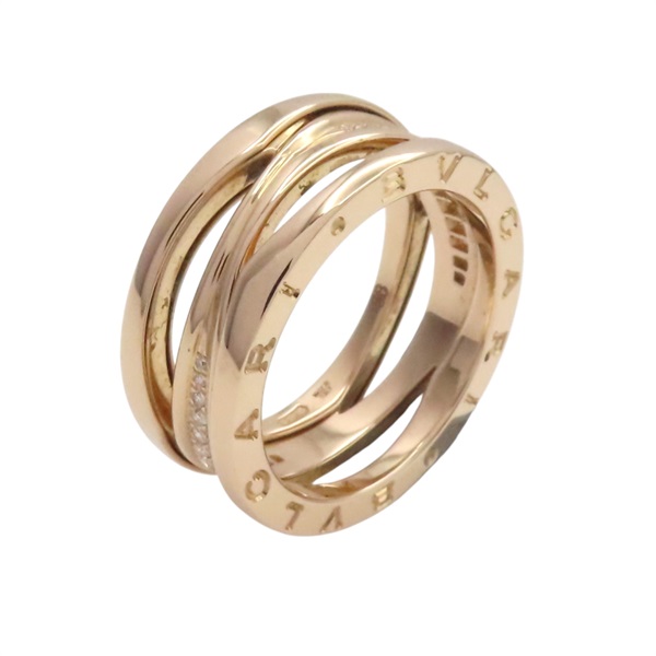 18K玫瑰金 鑽石 B.zero1 Legend 戒指 58【BVLGARI 寶格麗】 AN858365