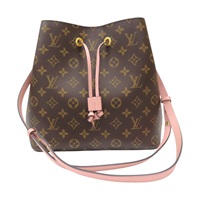 棕色 原花帆布 NeoNoe MM 水桶包 肩背包【LOUIS VUITTON LV 路易威登】 M44022