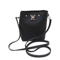 黑色 牛皮 Nano lockme 肩背包【LOUIS VUITTON LV 路易威登】 M68709