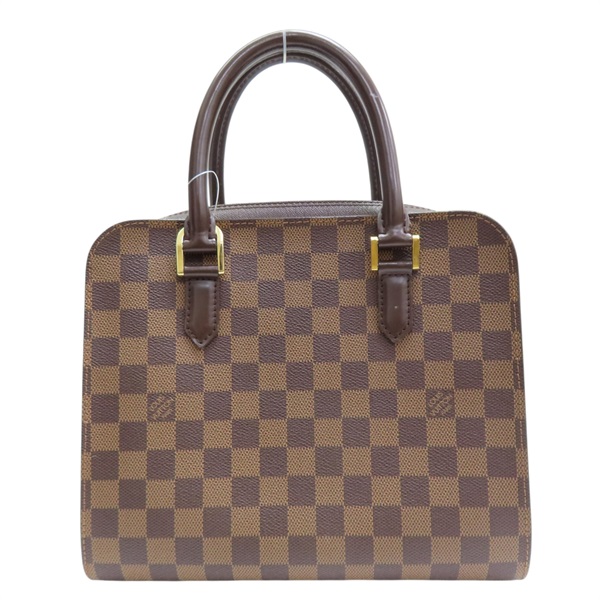 棕色 棋盤格帆布 Triana 手提包【LOUIS VUITTON LV 路易威登】 N51155