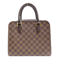 棕色 棋盤格帆布 Triana 手提包【LOUIS VUITTON LV 路易威登】 N51155