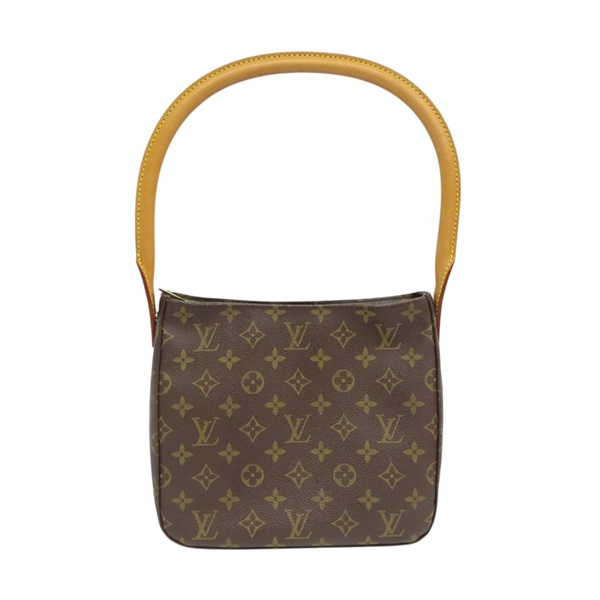 棕色 原花帆布 Looping MM 肩背包 M51146【LOUIS VUITTON LV 路易威登】 M51146
