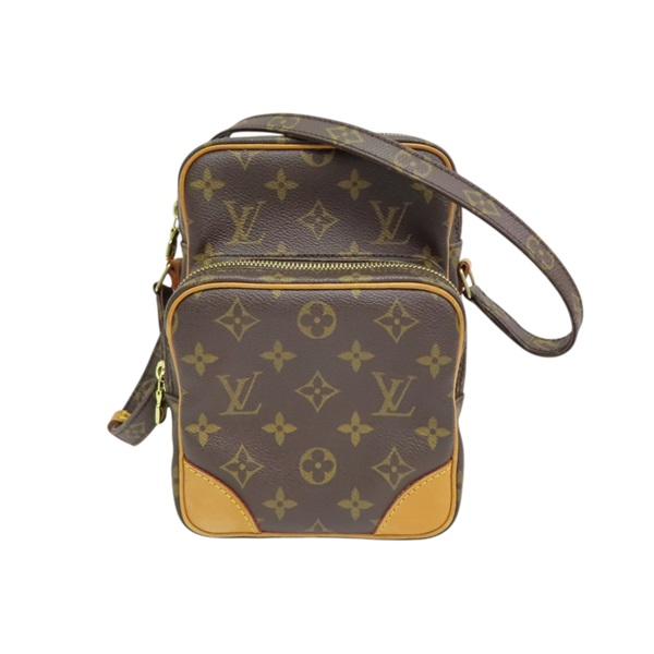 棕色 原花帆布 Amazone 肩背包【LOUIS VUITTON LV 路易威登】 M45236