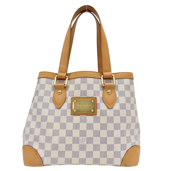 白色 棋盤格 PVC塗層帆布 肩背包【LOUIS VUITTON LV 路易威登】 N51207