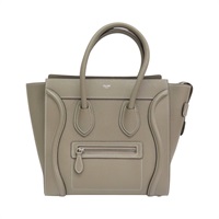 灰色牛皮 Micro Laggage 手提包【CELINE 賽琳】