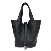 黑色 TC牛皮 Picotin Lock 18 手提包 Z刻 銀釦【HERMES 愛馬仕】