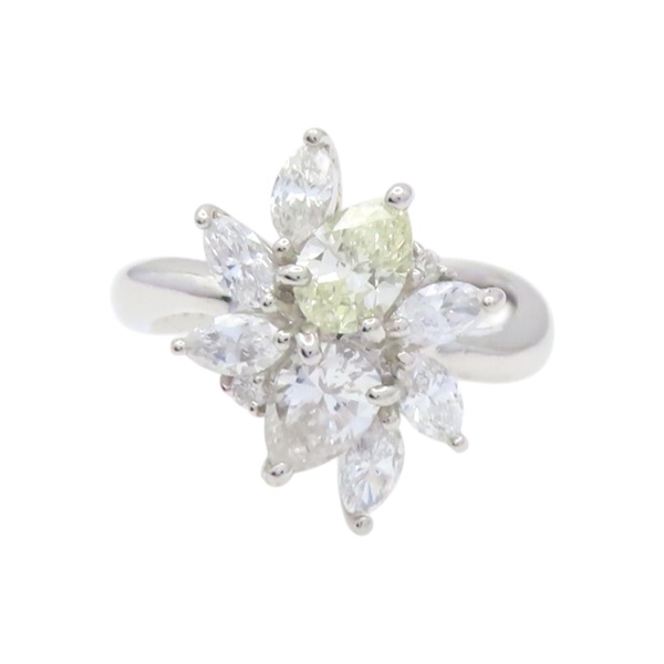 花朵造型 PT900鉑金 戒指【JEWELRY 無品牌珠寶】 Diamond 7.1g