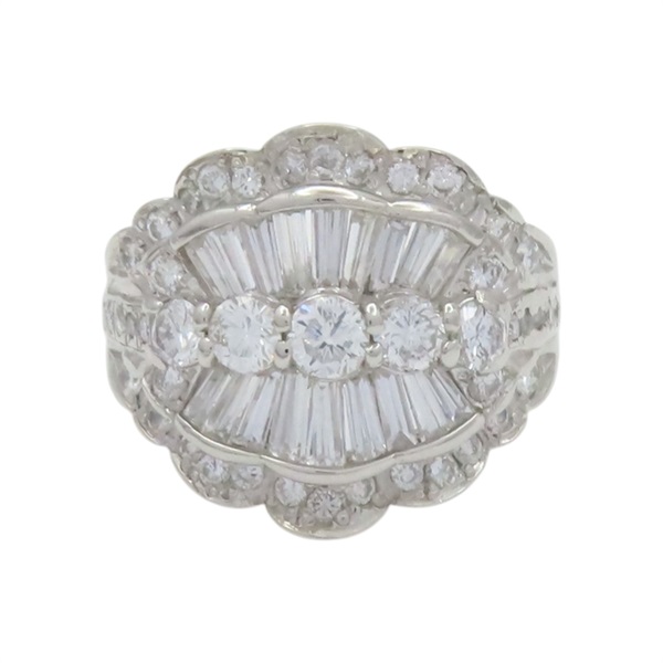 PT900鉑金 碎鑽 戒指【JEWELRY 無品牌珠寶】