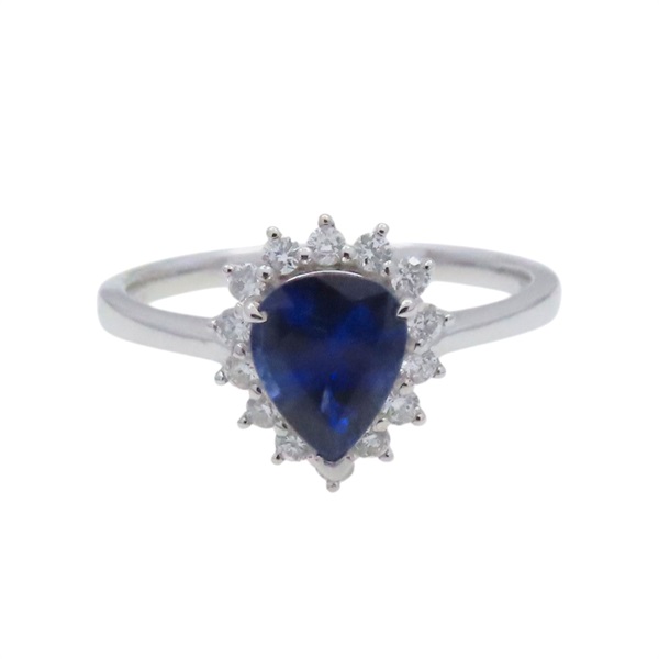 藍寶石 18K白金 戒指【JEWELRY 無品牌珠寶】 Sapphire 2.58g