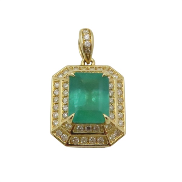 18K黃金 祖母綠 墜飾【JEWELRY 無品牌珠寶】 Emerald 2.81g