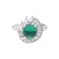 祖母綠 PT900鉑金 戒指【JEWELRY 無品牌珠寶】