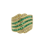 18K黃金 戒指【JEWELRY 無品牌珠寶】 Emerald 8.84g