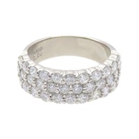 PT900鉑金 碎鑽 戒指【JEWELRY 無品牌珠寶】