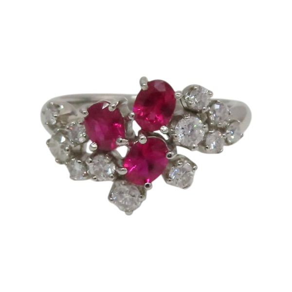 PT900 鉑金 紅寶石 戒指【JEWELRY 無品牌珠寶】