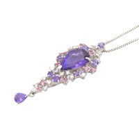 18K白金 紫水晶 項鍊【JEWELRY 無品牌珠寶】 Amethyst 4.8g
