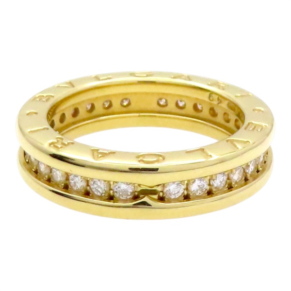 18K黃金 鑽石 B.zero1 戒指 49【BVLGARI 寶格麗】