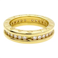 18K黃金 鑽石 B.zero1 戒指 49【BVLGARI 寶格麗】