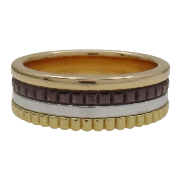 18K黃/白/玫瑰金 棕色PVD Quatre 戒指 54【Boucheron 寶詩龍】