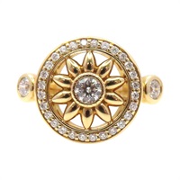 18K玫瑰金 鑽石 Gates 戒指【HARRY WINSTON 哈里·溫斯頓】