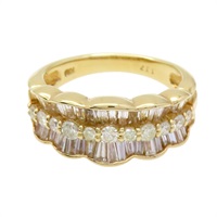 18K黃金 鑽石 戒指【JEWELRY 無品牌珠寶】