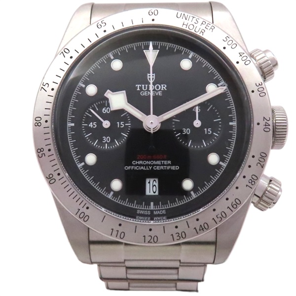 黑色錶面 不鏽鋼 Heritage Black Bay Chrono 腕錶【TUDOR 帝舵】 79350