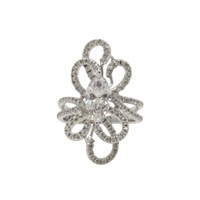 18K白金 鑽石 戒指【JEWELRY 無品牌珠寶】