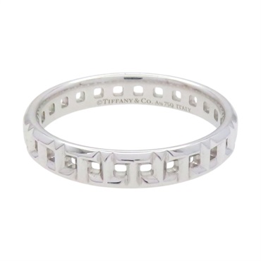 18K白金 T True 窄版 戒指【Tiffany & Co 蒂芬妮】