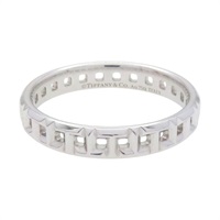 18K白金 T True 窄版 戒指【Tiffany & Co 蒂芬妮】