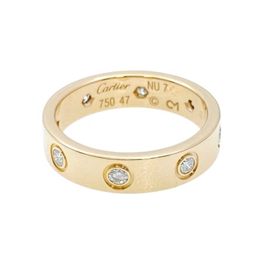 18K玫瑰金 鑽石 Mini Love ring 8PD 戒指【Cartier 卡地亞】 B4050800