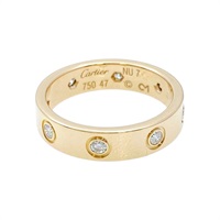 18K玫瑰金 鑽石 Mini Love ring 8PD 戒指【Cartier 卡地亞】 B4050800
