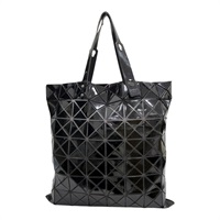 黑色 PVC塗層帆布 肩背包【BAO BAO ISSEY MIYAKE 三宅一生】 BB55-AG071