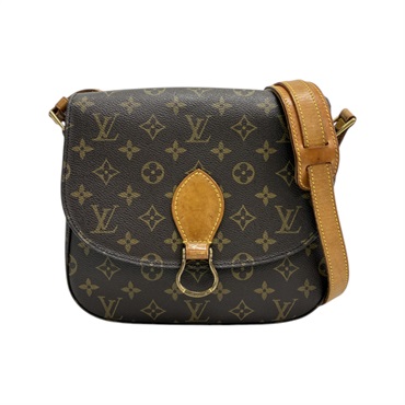 棕色 原花帆布 Saint Cloud GM 肩背包【LOUIS VUITTON LV 路易威登】 M51242