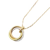 18K 三色金 Trinity 鑽石 項鏈【Cartier 卡地亞】 B7224849