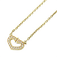 18K黃金 鑽石 C De Heart 項鍊【Cartier 卡地亞】