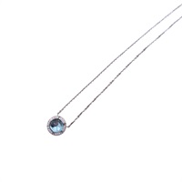 18K白金 托帕石 鑽石 Class One Croisiere 項鍊【Chaumet 尚美巴黎】