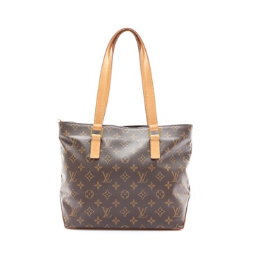 棕色 原花帆布 Cabas Piano 肩背包【LOUIS VUITTON LV 路易威登】 M51148